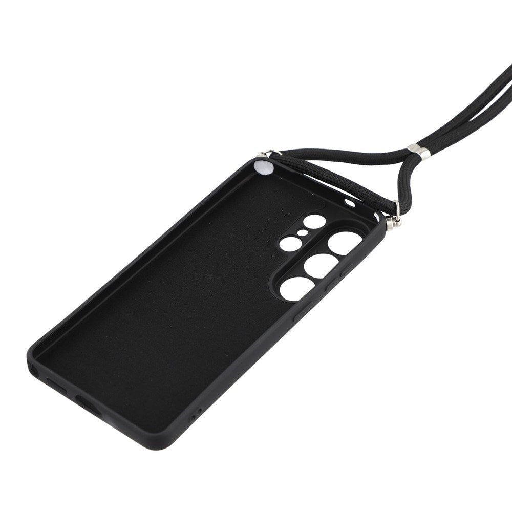Samsung Galaxy S26 Ultra EIDERWOOD Lined Flexible Plastic Case w. Strap - Black