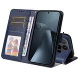 Xiaomi 17T EIDERWOOD Faux Leather Flip Case with Strap - Blue