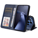 Xiaomi 17T Pro EIDERWOOD Faux Leather Flip Case with Strap - Blue