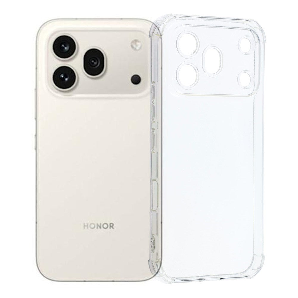 Honor 600 Pro EIDERWOOD Flexible Plastic Case with Shock-Absorbing Corners - Transparent