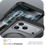 iPhone 18 Pro Max / 17 Pro Max EIDERWOOD Hybrid Plastic Case w. Rotating Kickstand - MagSafe Compatible - Black