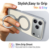 iPhone 18 Pro Max / 17 Pro Max EIDERWOOD Hybrid Plastic Case w. Rotating Kickstand - MagSafe Compatible - White