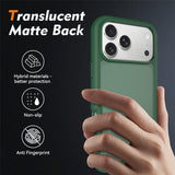 iPhone 18 Pro Max / 17 Pro Max EIDERWOOD Two-Piece Matte Hybrid Plastic Case - Green