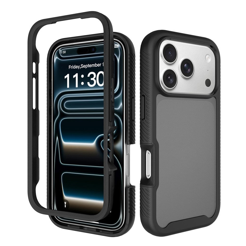 iPhone 18 Pro / 17 Pro EIDERWOOD Two-Piece Matte Hybrid Plastic Case - Black