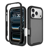 iPhone 18 Pro / 17 Pro EIDERWOOD Two-Piece Matte Hybrid Plastic Case - Black