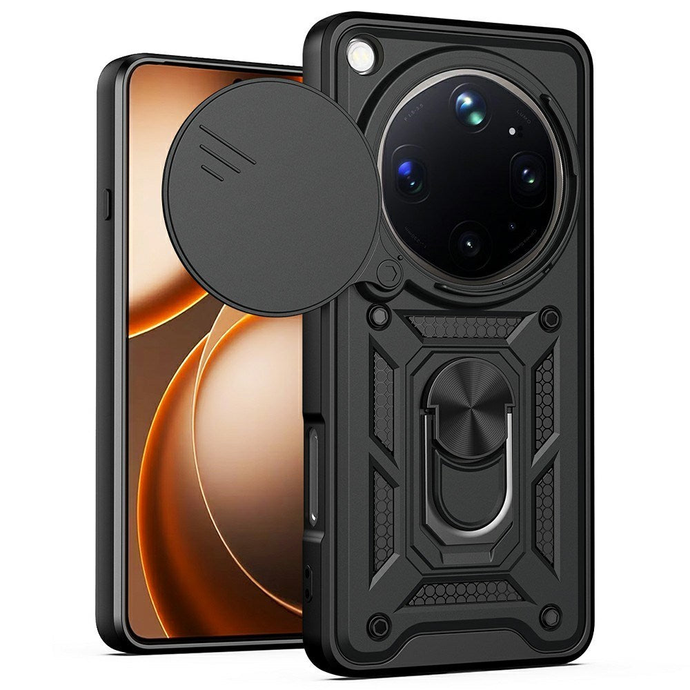 OPPO Find X9 Ultra EIDERWOOD Tough Case with 360° Rotatable Camslider & Kickstand - Black