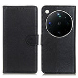 OPPO Find X9 Ultra EIDERWOOD Faux Leather Flip Case with Card Holder & Stand Function - Black