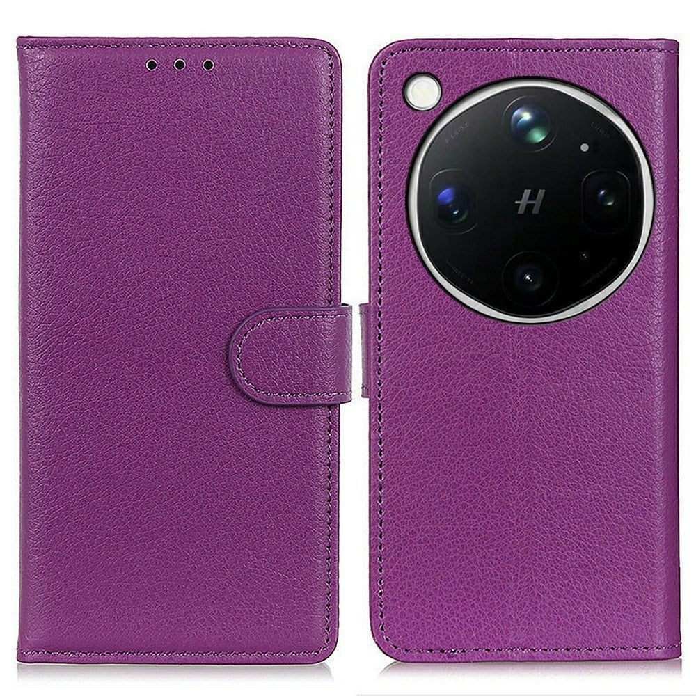 OPPO Find X9 Ultra EIDERWOOD Faux Leather Flip Case with Card Holder & Stand Function - Purple