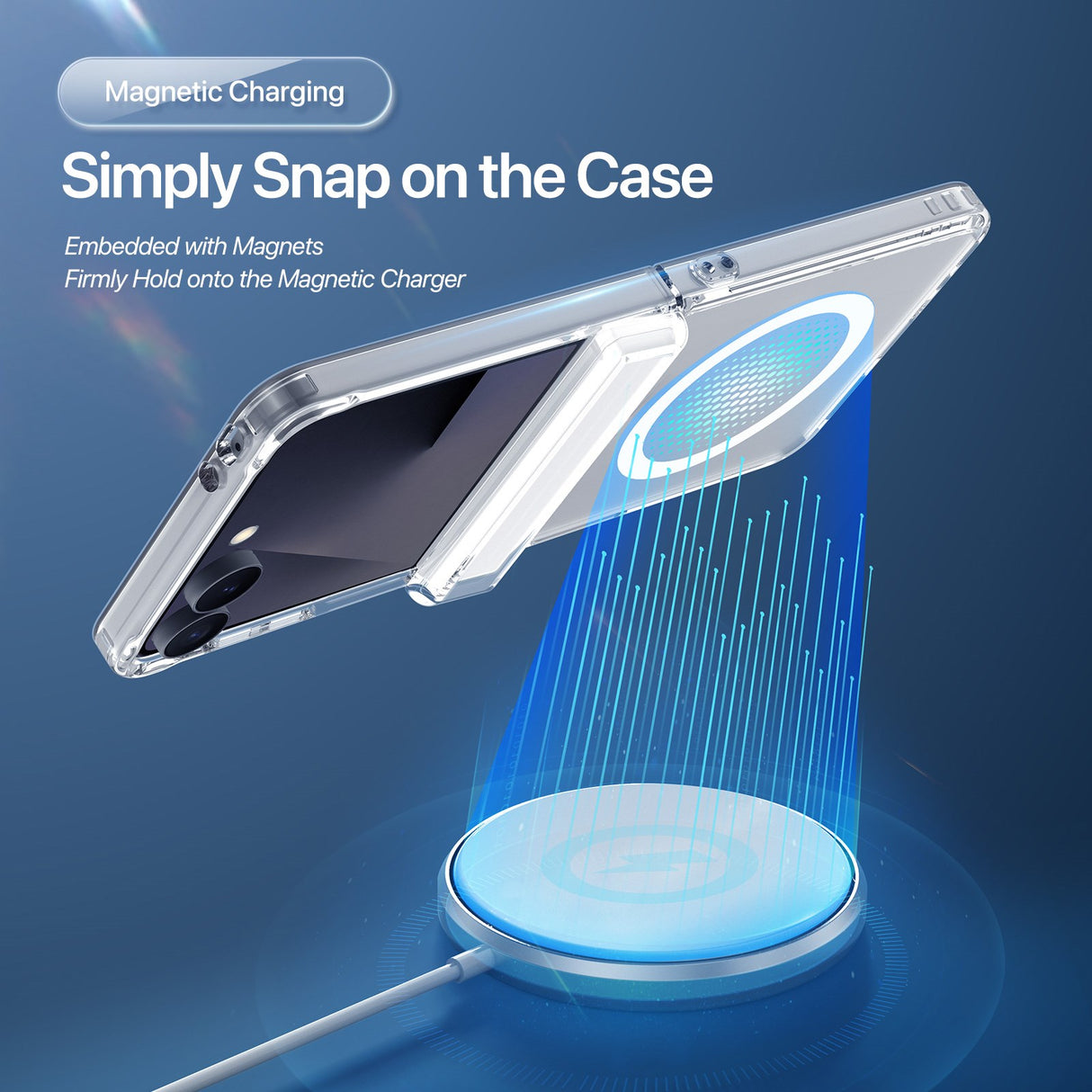 Samsung Galaxy Z Flip8 DUX DUCIS Hybrid Case - MagSafe Compatible - Transparent