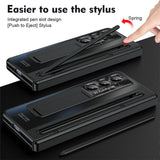 Samsung Galaxy Z Fold8 Ultra EIDERWOOD Case with Stylus Pen & Kickstand - Black