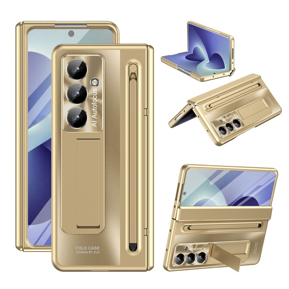 Samsung Galaxy Z Fold8 Ultra EIDERWOOD Case with Stylus Pen & Kickstand - Gold