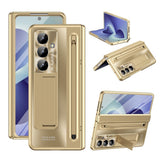 Samsung Galaxy Z Fold8 Ultra EIDERWOOD Case with Stylus Pen & Kickstand - Gold