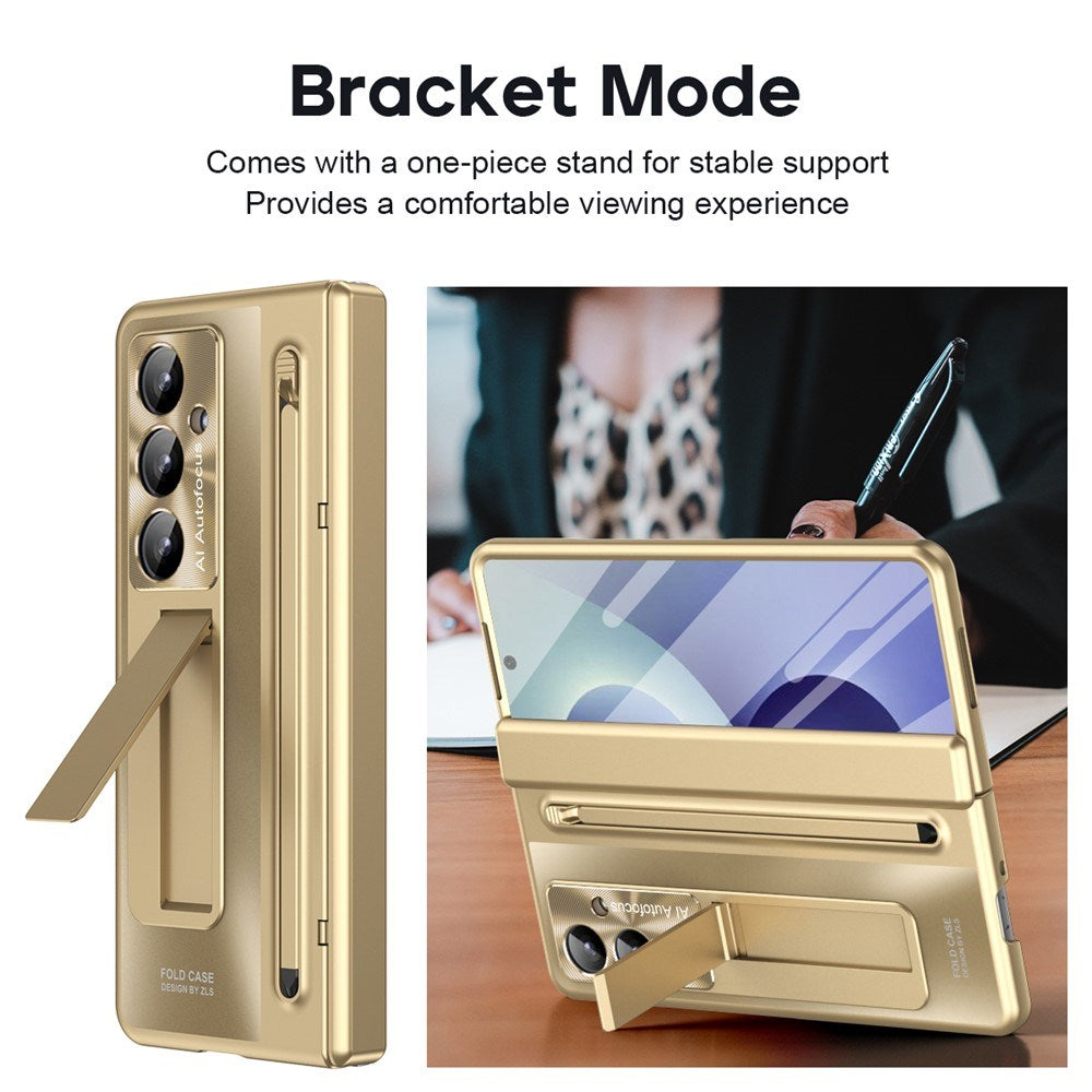 Samsung Galaxy Z Fold8 Ultra EIDERWOOD Case with Stylus Pen & Kickstand - Gold