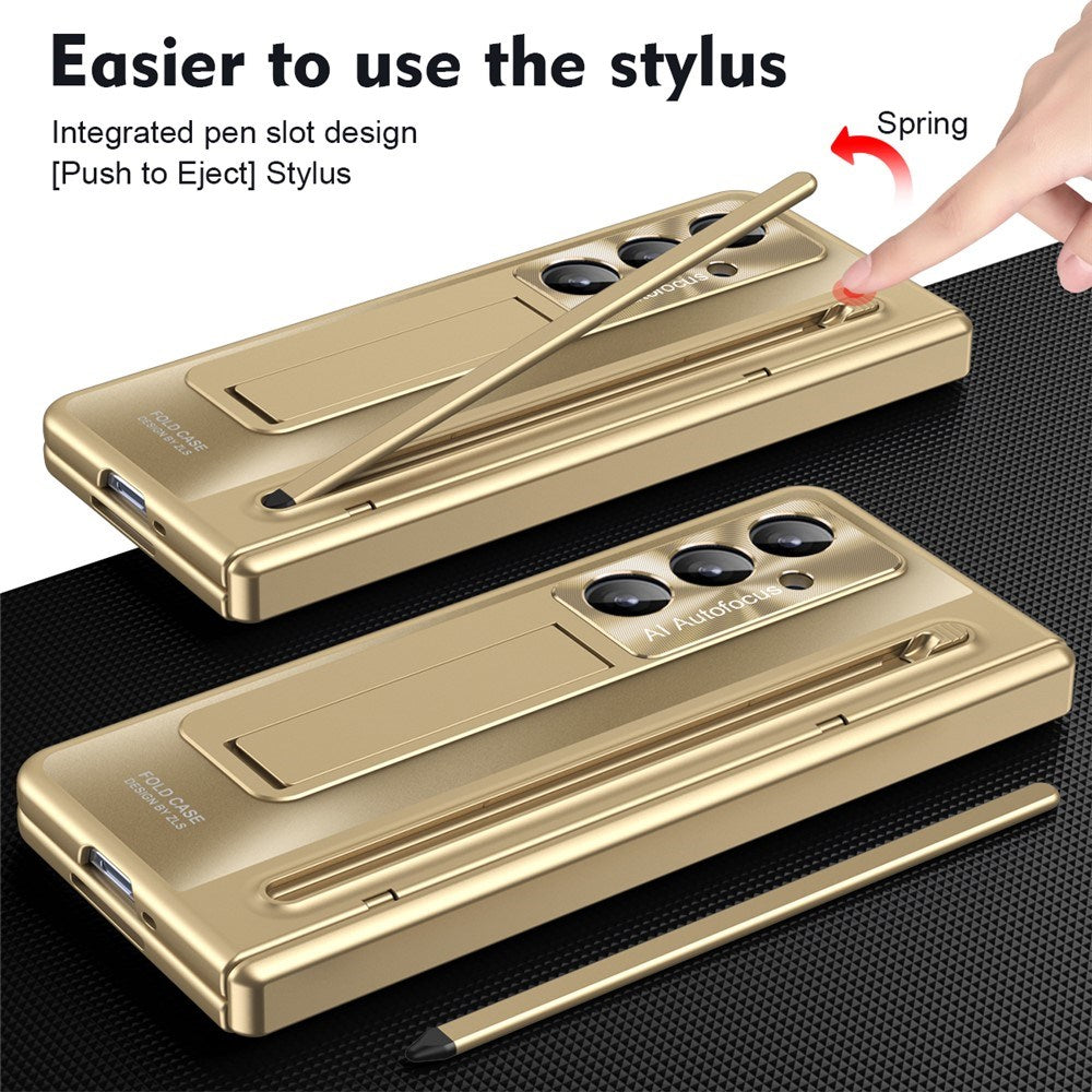 Samsung Galaxy Z Fold8 Ultra EIDERWOOD Case with Stylus Pen & Kickstand - Gold