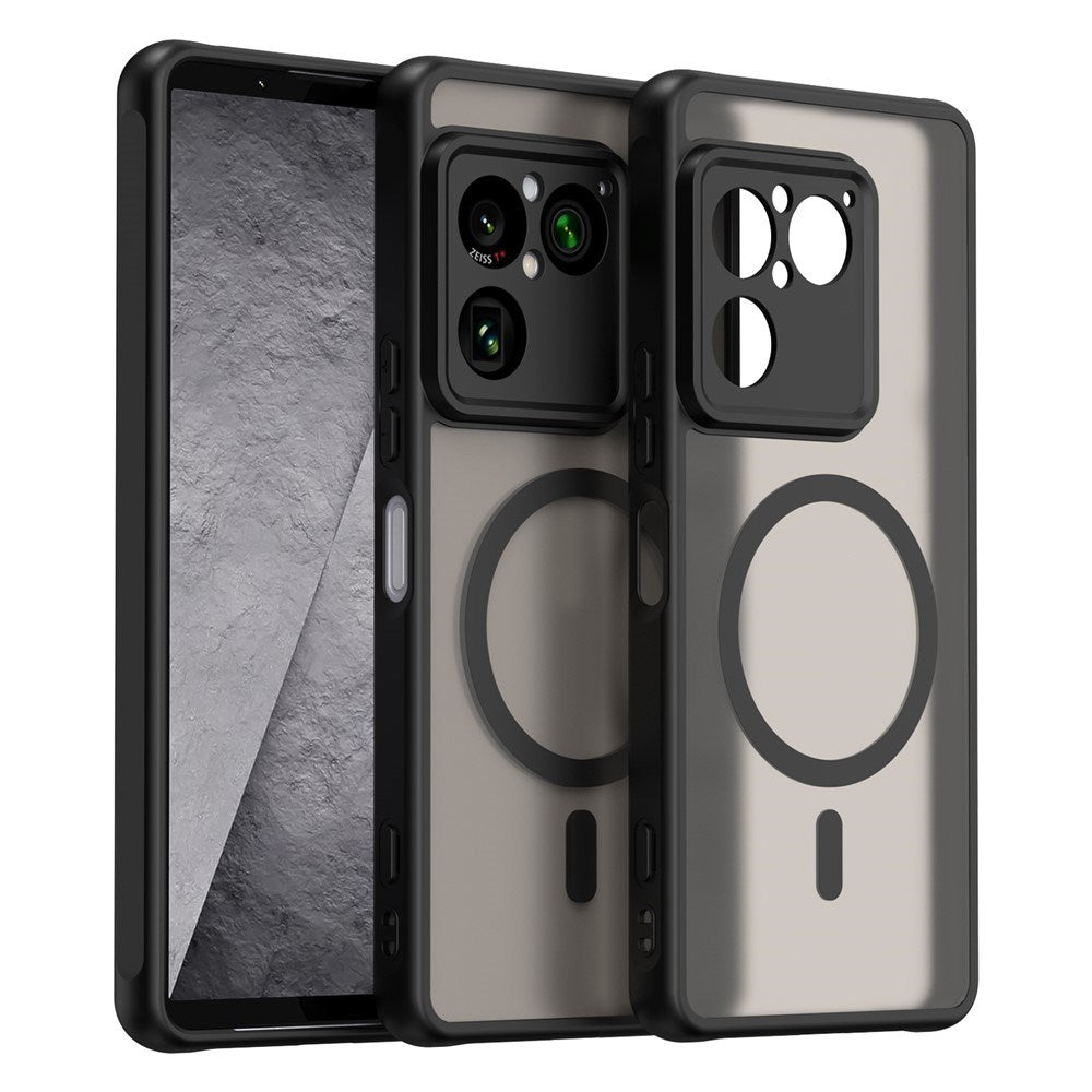 Sony Xperia 1 VIII EIDERWOOD Matte Hybrid Case - MagSafe Compatible - Transparent / Black