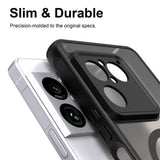 Sony Xperia 1 VIII EIDERWOOD Matte Hybrid Case - MagSafe Compatible - Transparent / Black