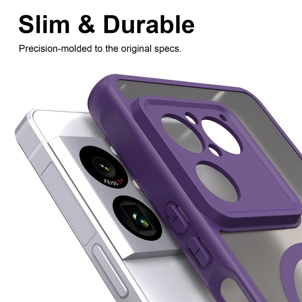 Sony Xperia 1 VIII EIDERWOOD Matte Hybrid Case - MagSafe Compatible - Transparent