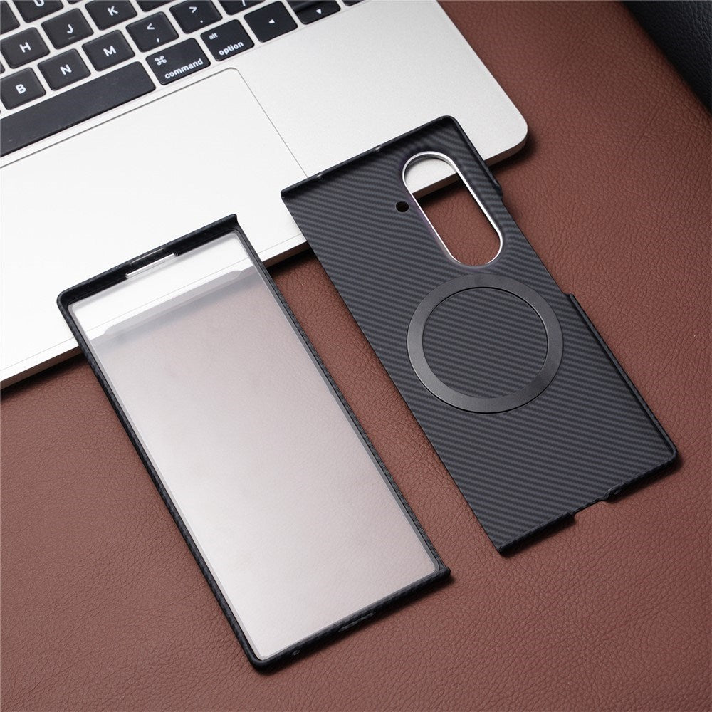Samsung Galaxy Z Fold8 Hard Plastic Carbon Case - MagSafe Compatible - Black