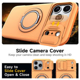 iPhone 18 Pro / 17 Pro EIDERWOOD Hybrid Tough Case with Card Holder & Cam Slider - MagSafe Compatible - Orange