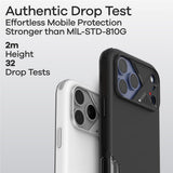 iPhone 17 Pro Max AULUMU Shock-Absorbing Hybrid Case - MagSafe Compatible - Black