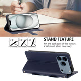 iPhone 18 Pro Max / 17 Pro Max Flipcase with 3D Cat Ears - Card Holder & Stand Function - Purple
