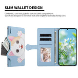 iPhone 18 / 17 Flipcase with 3D Cat Ears - Card Holder & Stand Function - Blue