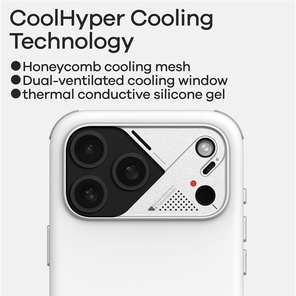 iPhone 17 Pro AULUMU Shock-Absorbing Hybrid Case - MagSafe Compatible - Black
