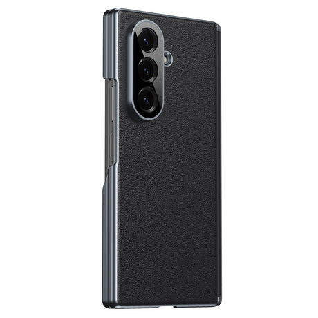 Samsung Galaxy Z Fold8 Faux Leather Back Case - Black