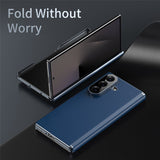 Samsung Galaxy Z Fold8 Faux Leather Back Case - Blue