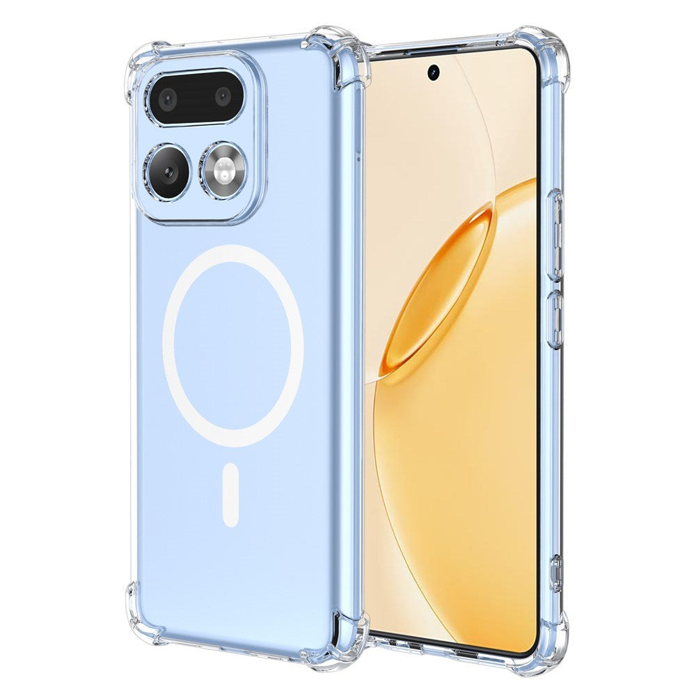 Realme 16 Pro+ EIDERWOOD Hybrid Plastic Case with Shock-Absorbing Corners - MagSafe Compatible - Transparent