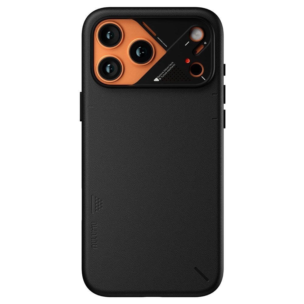 iPhone 17 Pro AULUMU Faux Leather Case - MagSafe Compatible - Black