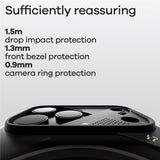 iPhone 17 Pro Max AULUMU Luminous Flexible Plastic Case - MagSafe Compatible - Black