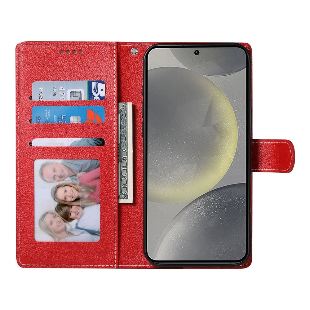 Samsung Galaxy S26 FE EIDERWOOD Flip Case with Card Holder and Strop - Red
