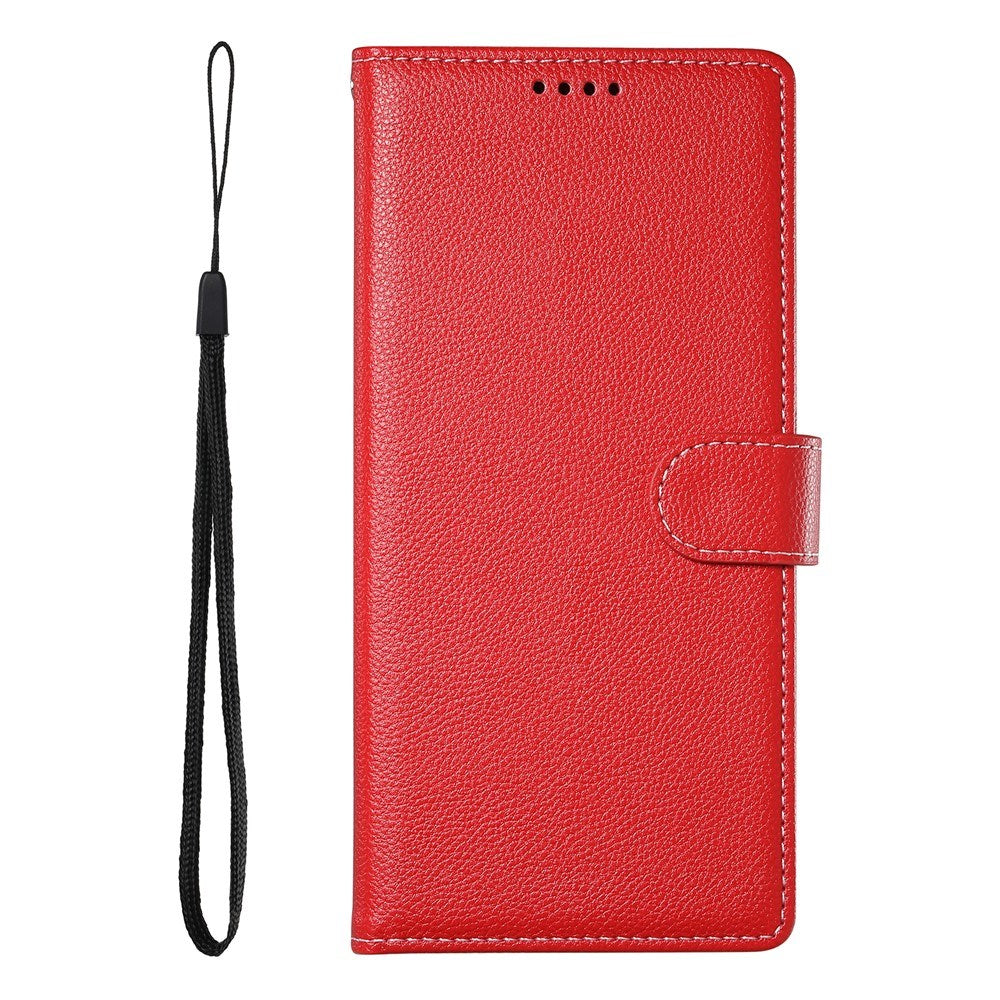 Samsung Galaxy S26 FE EIDERWOOD Flip Case with Card Holder and Strop - Red