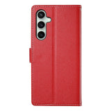 Samsung Galaxy S26 FE EIDERWOOD Flip Case with Card Holder and Strop - Red