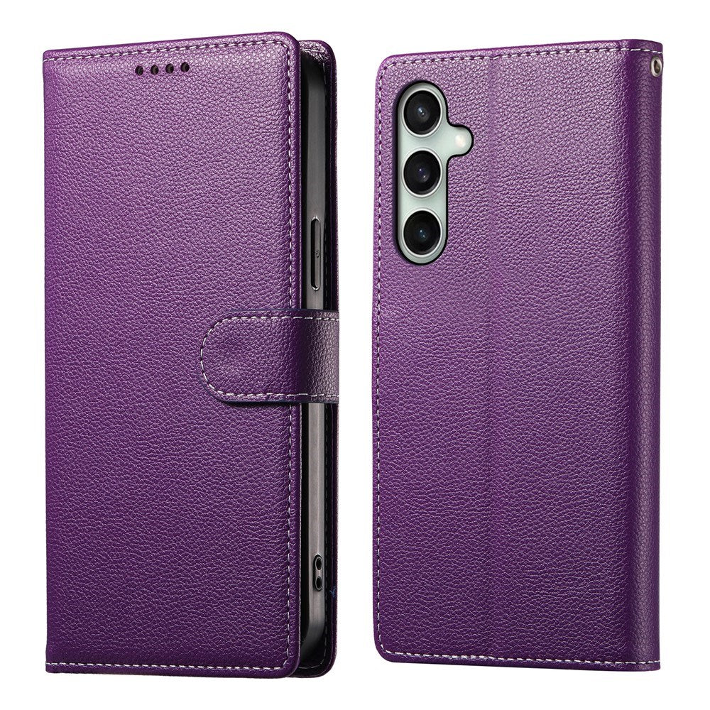 Samsung Galaxy S26 FE EIDERWOOD Flip Case with Card Holder and Strop - Purple