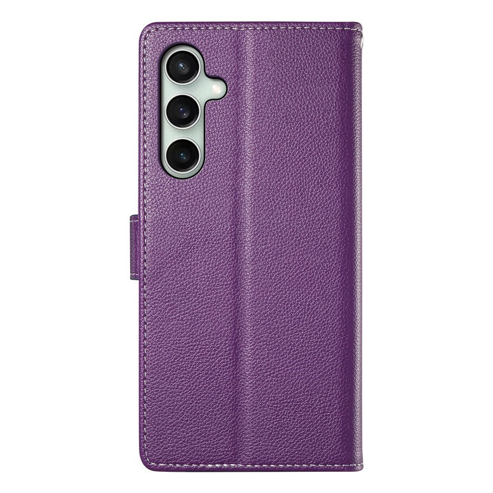 Samsung Galaxy S26 FE EIDERWOOD Flip Case with Card Holder and Strop - Purple