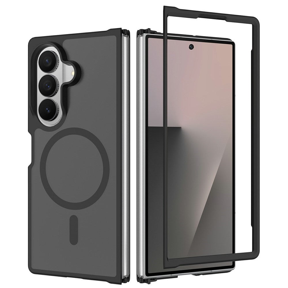 Samsung Galaxy Z Fold8 Ultra Matte Flexible Plastic Case - MagSafe Compatible - Black