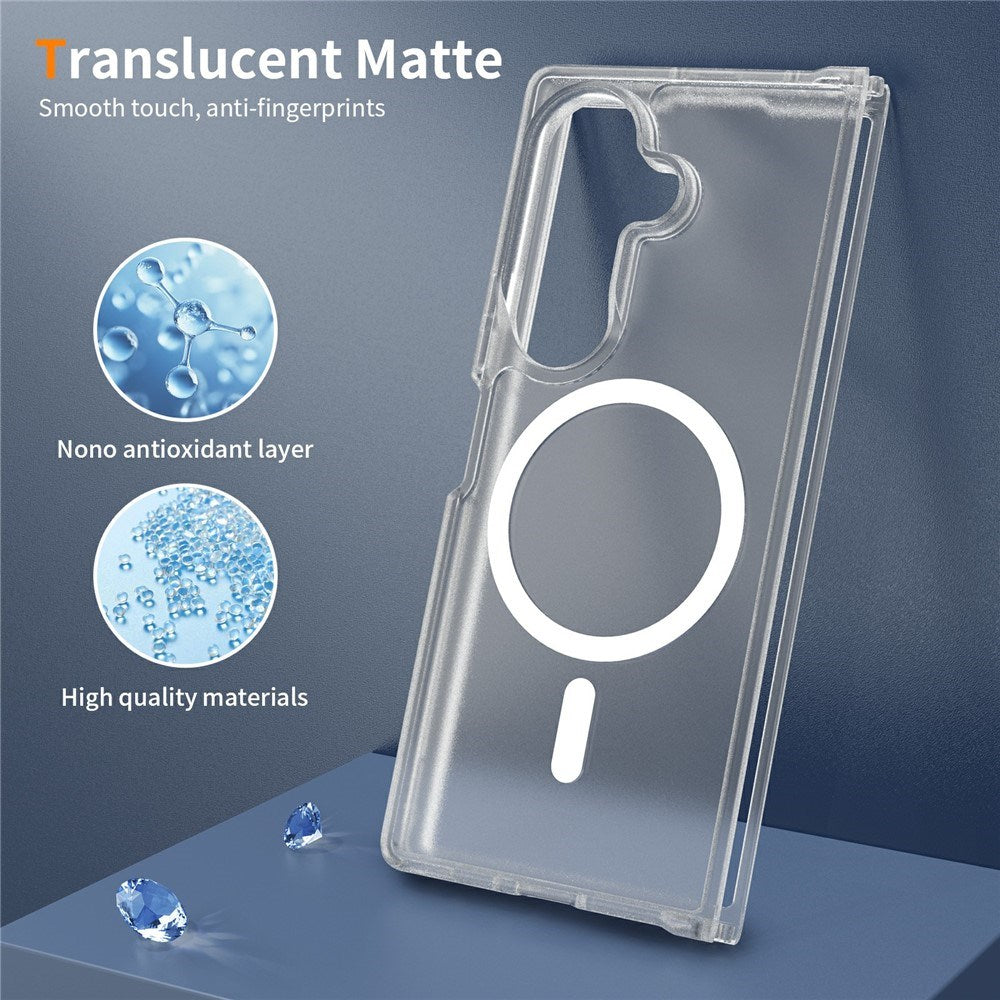 Samsung Galaxy Z Fold8 Matte Flexible Plastic Case - MagSafe Compatible - Transparent