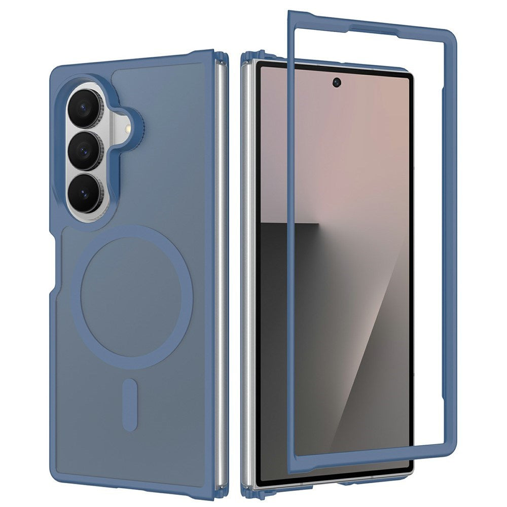 Samsung Galaxy Z Fold8 Ultra Matte Flexible Plastic Case - MagSafe Compatible - Blue