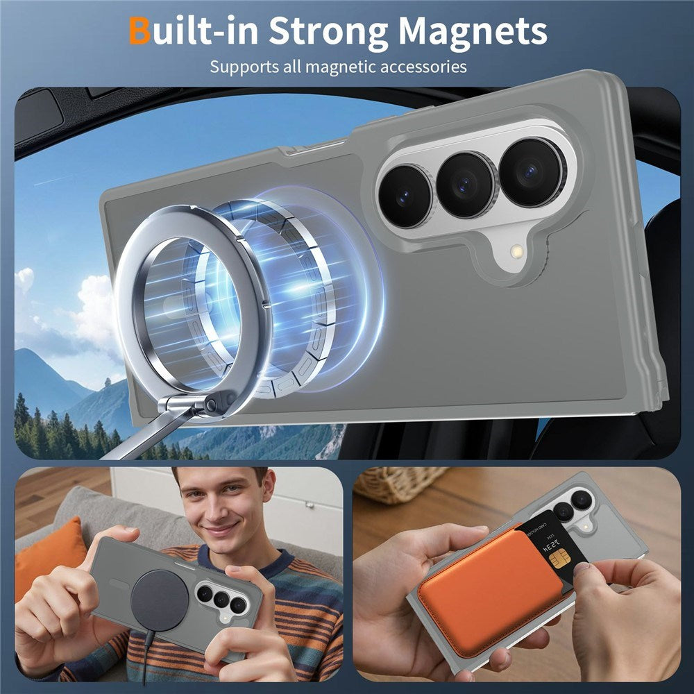 Samsung Galaxy Z Fold8 Ultra Matte Flexible Plastic Case - MagSafe Compatible - Grey