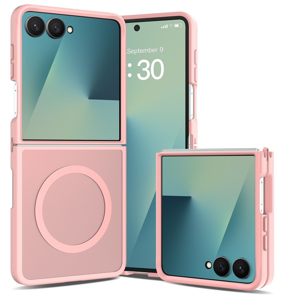 Samsung Galaxy Z Flip8 Matte Flexible Plastic Case - MagSafe Compatible - Pink