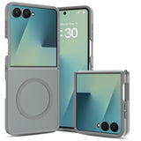 Samsung Galaxy Z Flip8 Matte Flexible Plastic Case - MagSafe Compatible - Grey