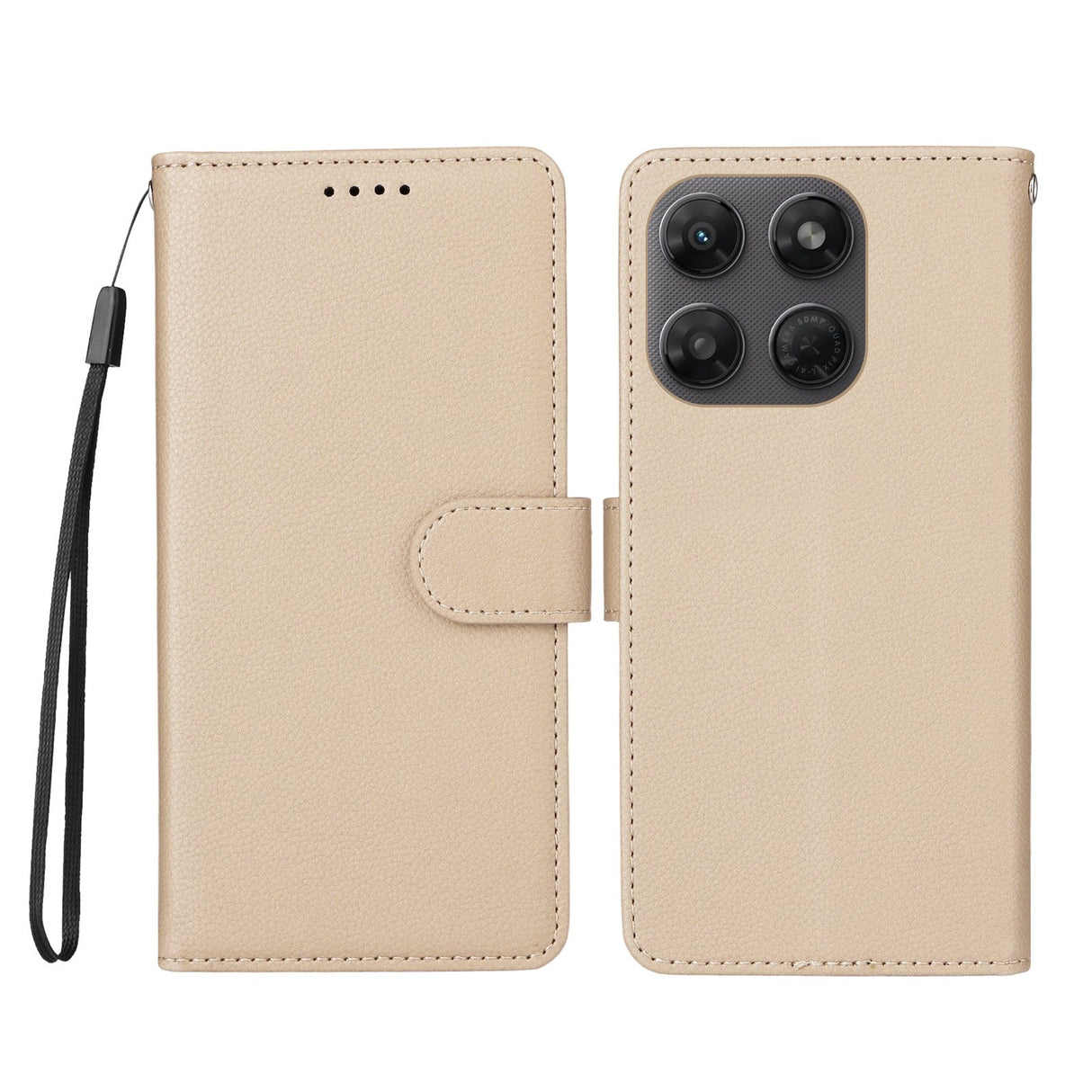 Motorola Moto G47 / G37 EIDERWOOD Flip Cover (RFID Blocking) - Beige