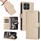 Motorola Moto G47 / G37 EIDERWOOD Flip Cover (RFID Blocking) - Beige