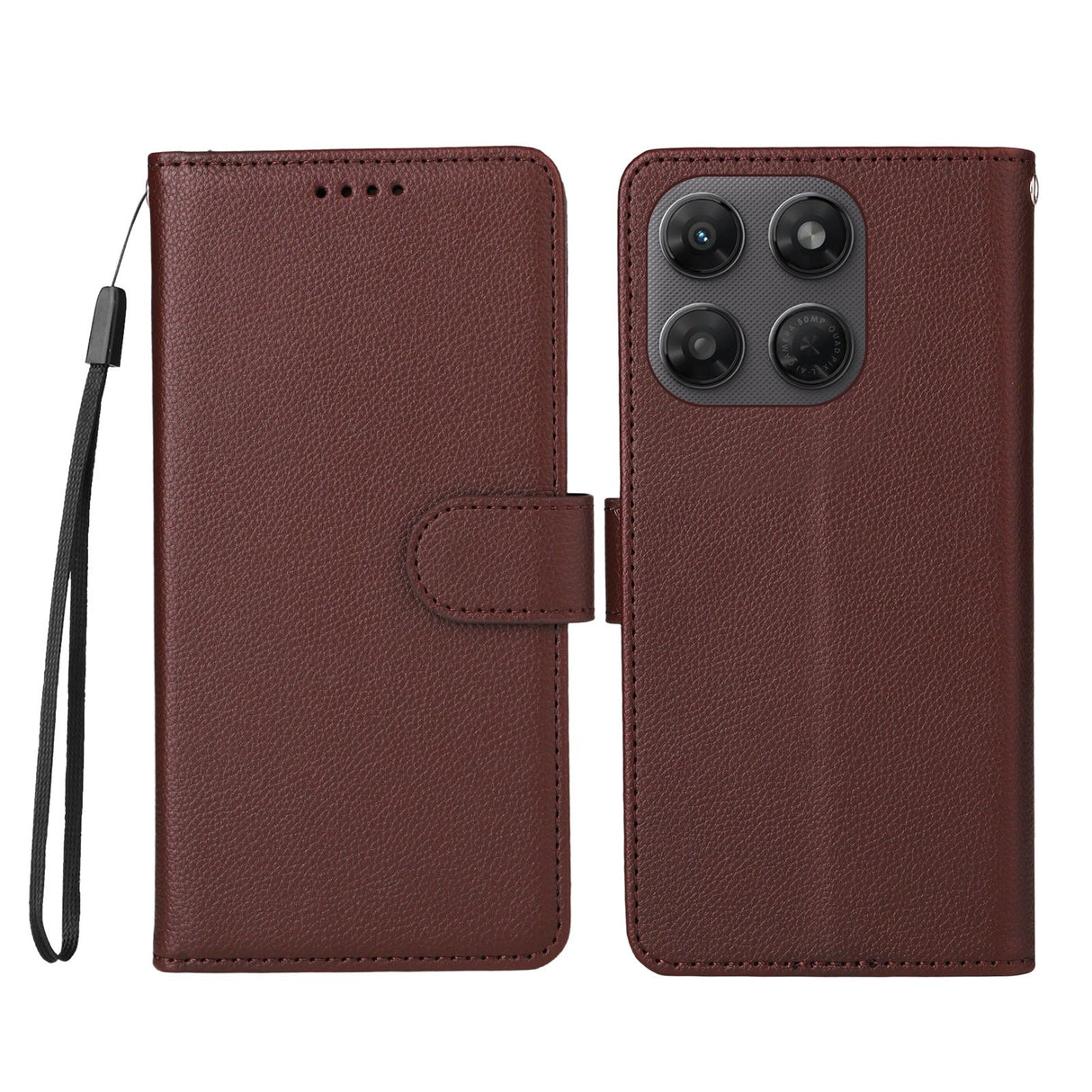 Motorola Moto G47 / G37 EIDERWOOD Flip Cover (RFID Blocking) - Brown