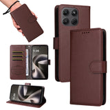 Motorola Moto G47 / G37 EIDERWOOD Flip Cover (RFID Blocking) - Brown