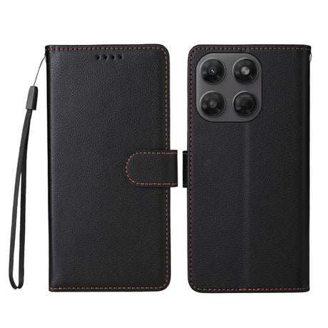 Motorola Moto G47 / G37 EIDERWOOD Flip Cover (RFID Blocking) - Black