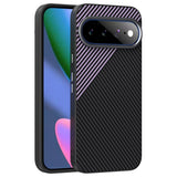 Google Pixel 11 Pro XL ABEEL Hybrid Case with Carbon Fiber Texture - Black / Purple