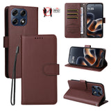 Motorola Edge 70 Pro EIDERWOOD Faux Leather Flip Case with Strap - Brown